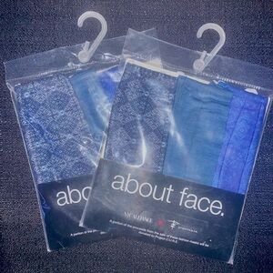 Face Masks 6x About Face Adult Washable Reusable Non-Surg Cloth Soft Knit Wire